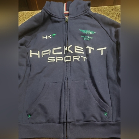 **Aston Martin Racing by Hackett, Boy's Navy Full Zip Jacket Size 11/12, EUC** - Picture 7 of 10